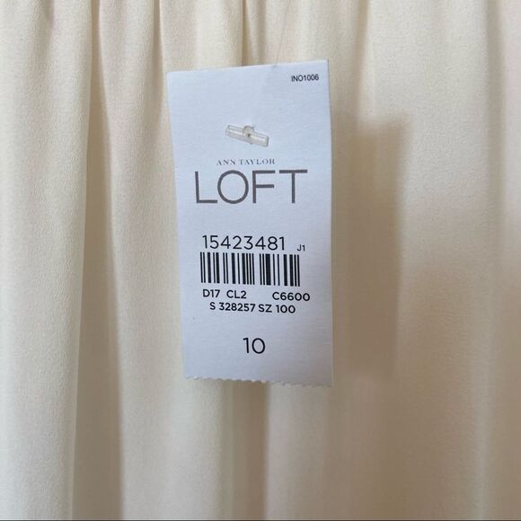 ANN TAYLOR LOFT Black and Cream Sleeveless Sheath Dress Size 10 New With Tags! - Picture 3 of 8